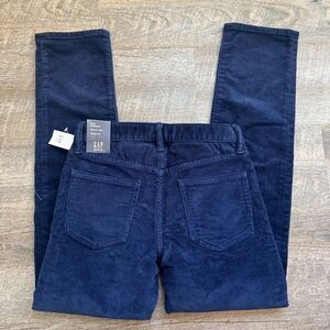 Gap Kids Corduroy Pants Stretch Slim Boys Size 14 New With Tags Blue